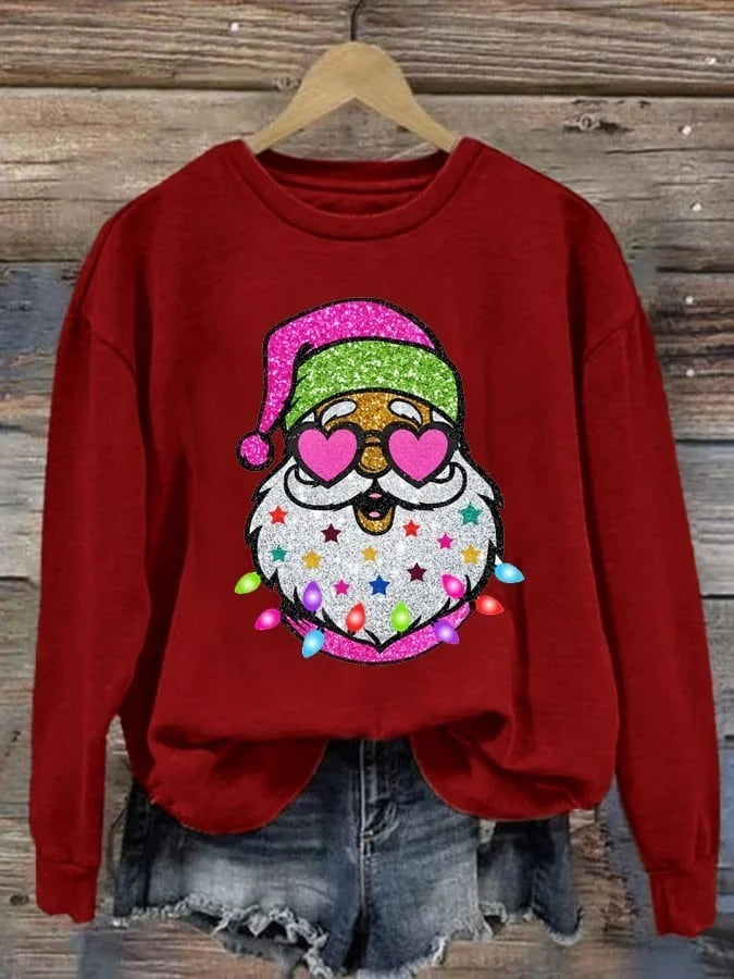 Casual Christmas Theme Crewneck Sweater