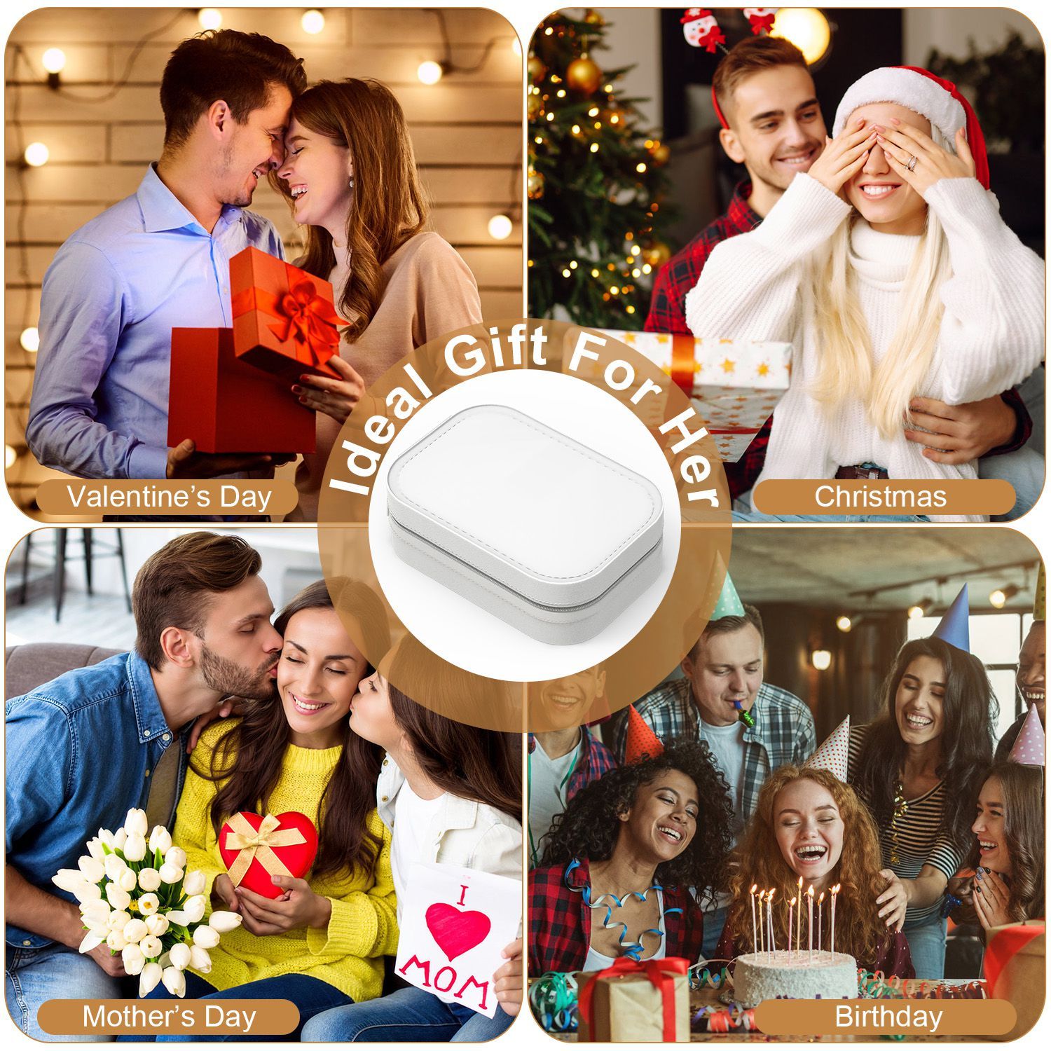 Portable Beauty Cosmetic Bag with LED Mirror | Waterproof, Dimmable 3-Light Modes