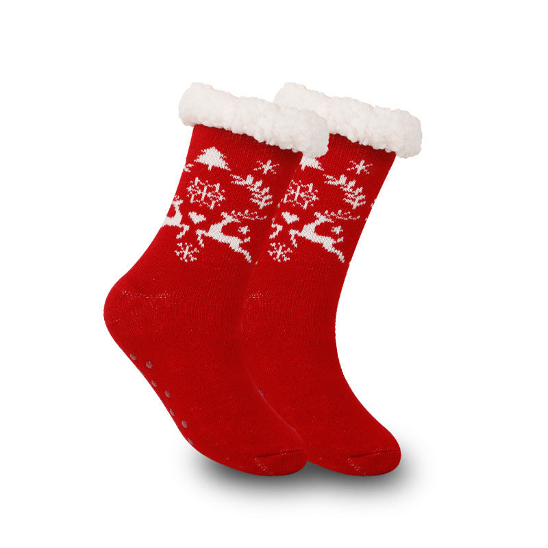 Festive Thermal Fleece-Lined Slipper/Room Socks