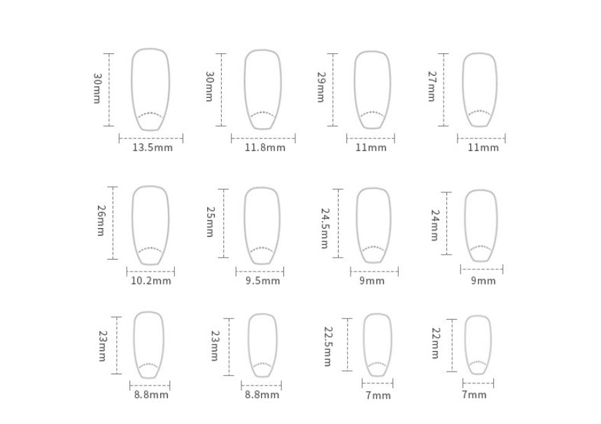 Elegant Stars and Moon Decal Press-On Nails | Trendy Celestial False Tips