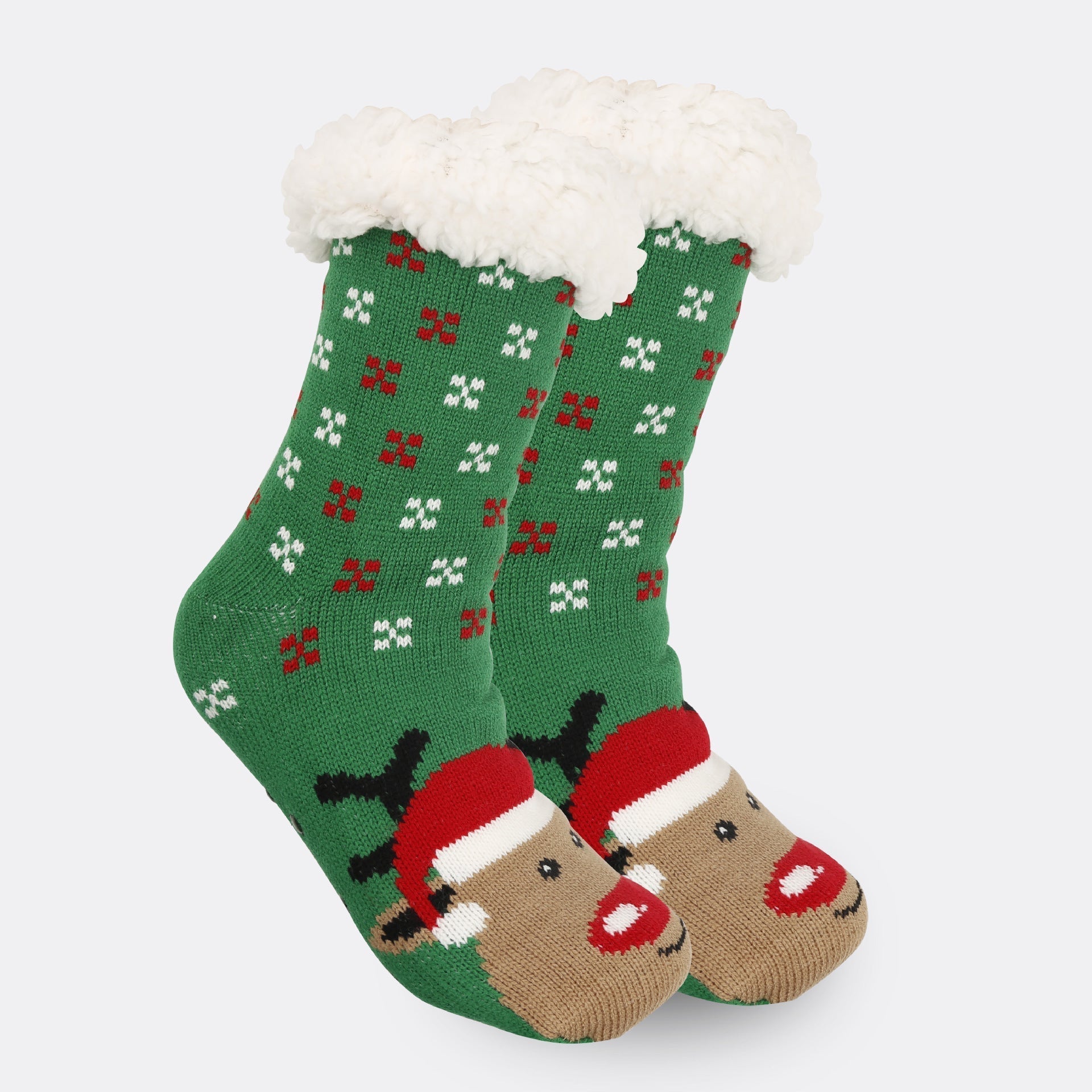 Festive Thermal Fleece-Lined Slipper/Room Socks
