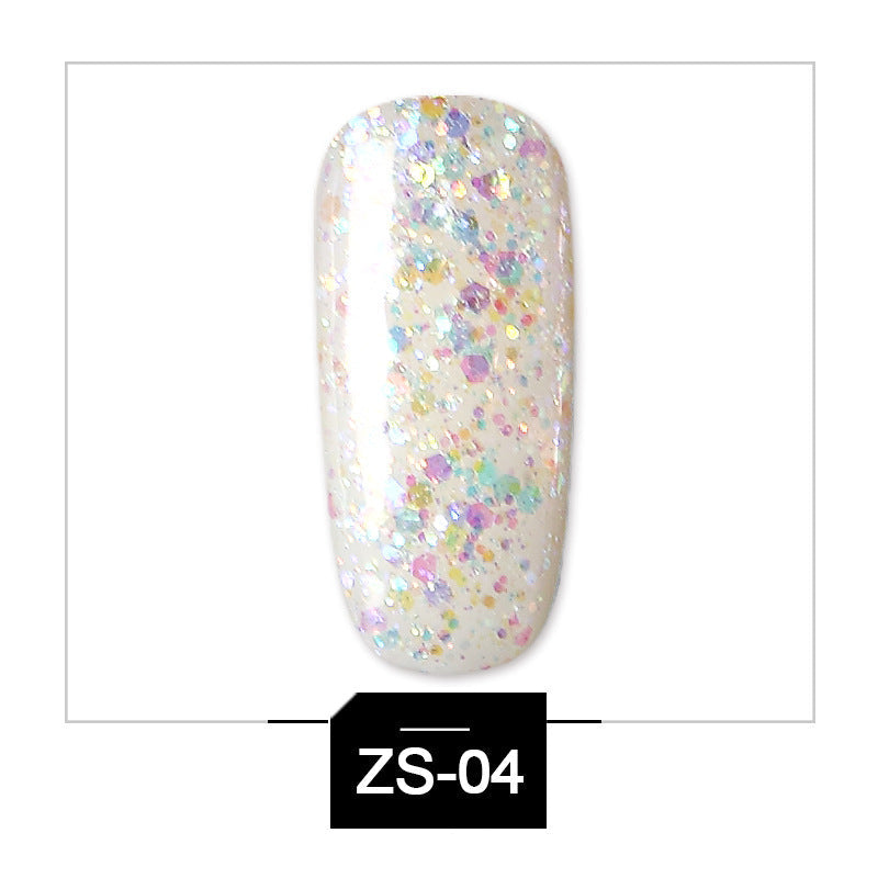 High-Shine Glitter Sequins Gel Polish | Soak-Off UV LED Nail Art Glue