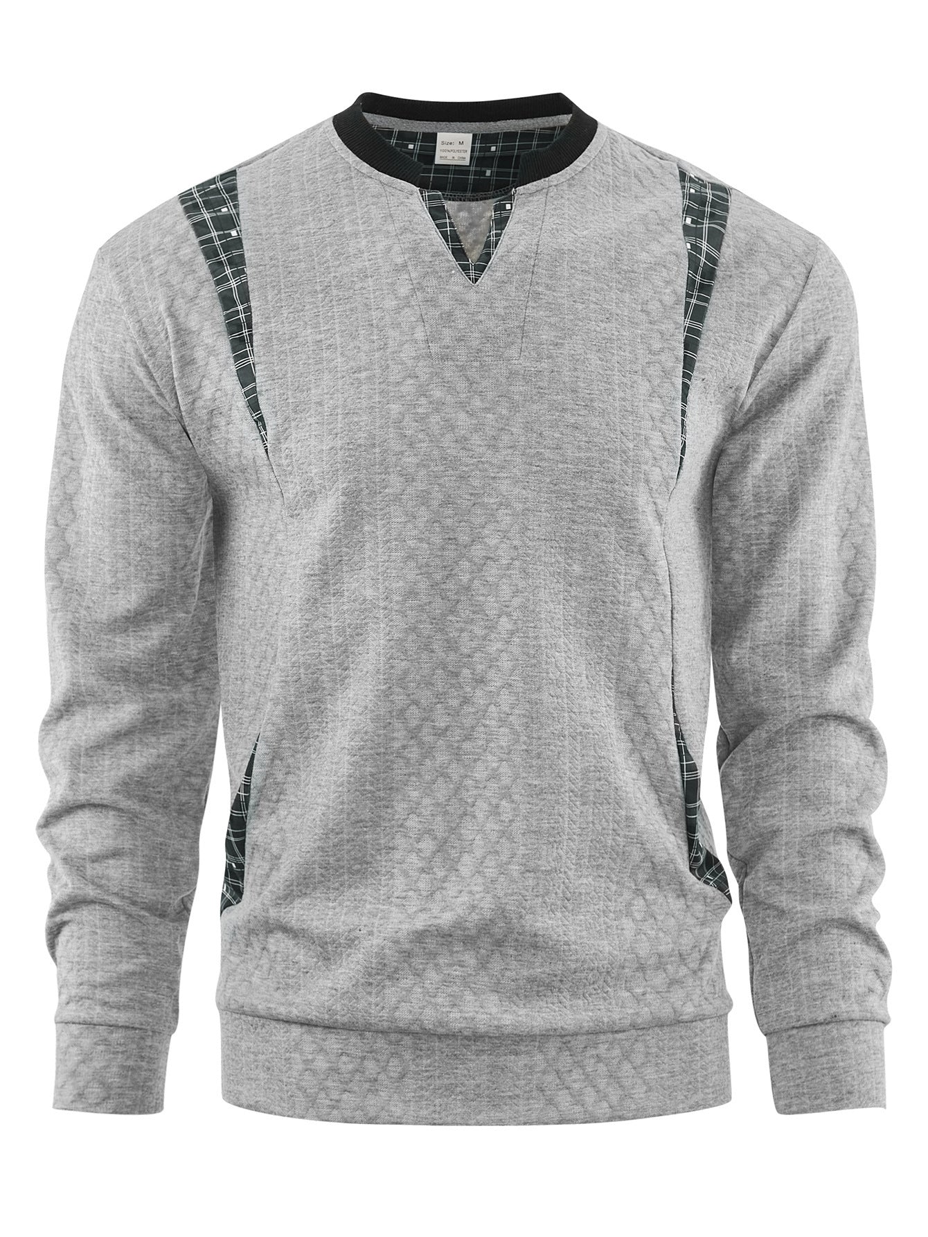 Men's Contrast Color Pullover Sweater | Casual Knit Jumper Top