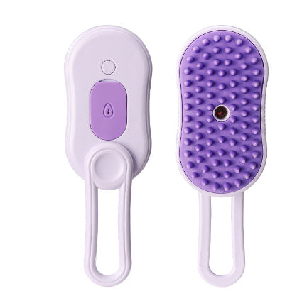 Steamy Dog & Cat Brush | Electric Spray Grooming Comb for Massage & Hair Removal