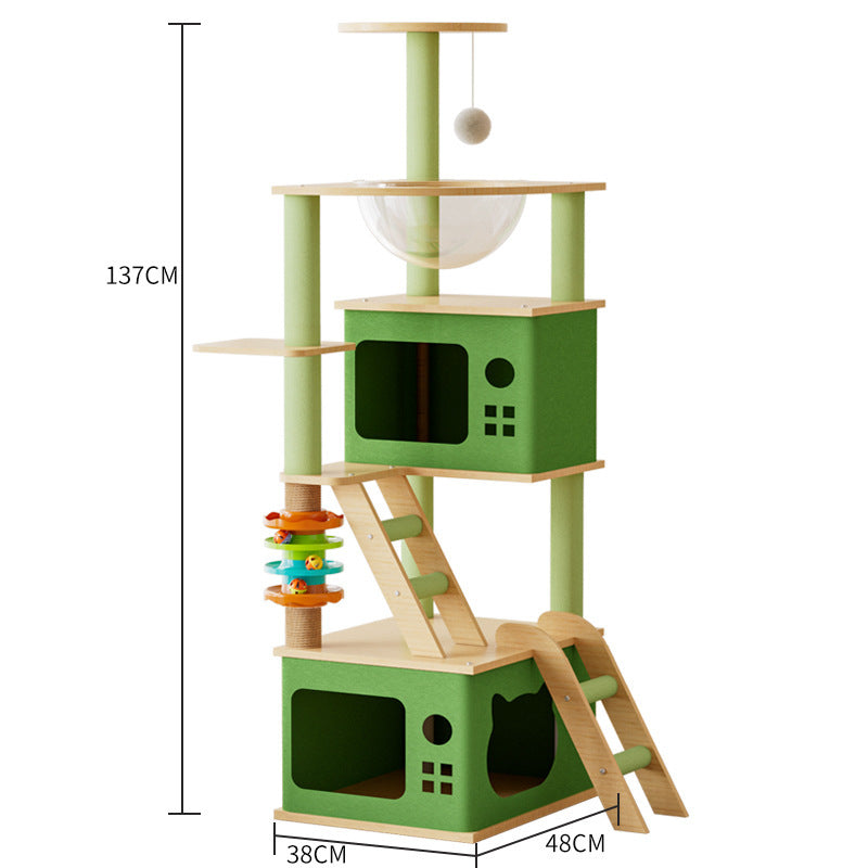 Multi-Functional Cat Tree | Climbing Frame, Scratch Post, & Cozy Cat Nest