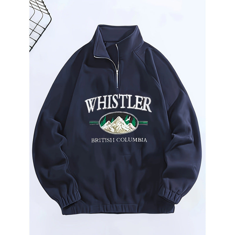 Casual Fashion Men's Sweater | Plus Size Embroidered Winter Pullover