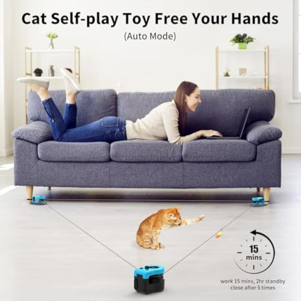 Smart Automatic Running Cat Toy | 3-Speed Hunting Exercise